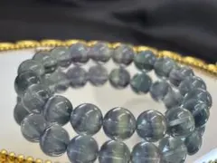 2色の輝き9㎜バイカラーフローライトのパワーストーンブレスレット内径15㎝