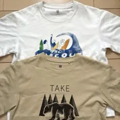 UNIQLO エアリズムTシャツ 2枚セット 130のサムネイル