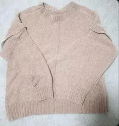 ikka ニット 長袖 L 秋冬 ブラウン