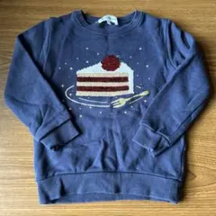 匿名発送　GLOBAL WORK ケーキ刺繍トレーナー 100cm