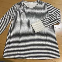 長袖ボーダーシャツ　L L