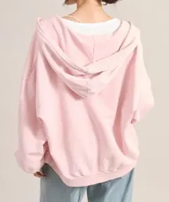 【apres jour mignon】スノーパウダー加工パーカー　ピンク　LLのサムネイル