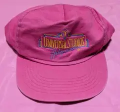 (中古)Universal Studios Hollywoodピンク色 キャップ
