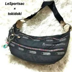 LeSportsac×tokidoki ワンショルダーバッグ ハーフムーン 黒