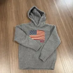 Polo by Ralph Lauren フード付きセーター 7歳 グレー