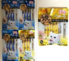 いなば　焼きかつおちゅ～る　5袋まとめ売り　キャットフード　猫おやつ　ちゅーるのサムネイル