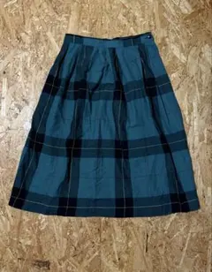 80sHAI SPORTING GEAR イッセイミヤケチェック柄ロングスカート - メルカリ