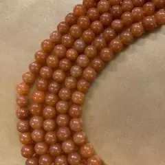 天然石　連売り レッド　アベンチュリン　6mm　5本セット