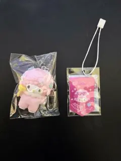 ちびっとも サンリオ マイスウィートピアノ 天使と悪魔 キーホルダー　おまけ付き