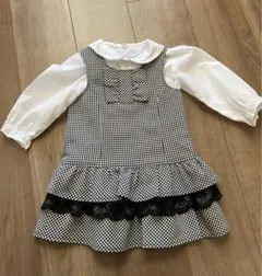 ワンピース　白シャツセット　フォーマル　95センチ