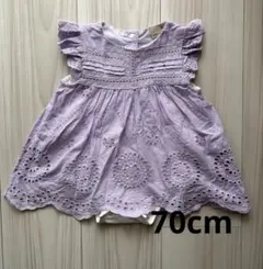 petit main 刺繍ワンピース ロンパース 70cmのサムネイル
