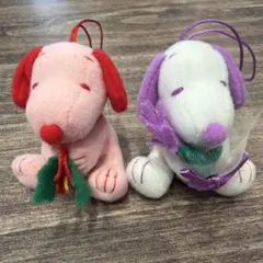 スヌーピー ぬいぐるみ キーホルダー地方限定2色セット