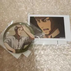 進撃の巨人 オンラインくじ ジャン・キルシュタイン 缶バッジ、イラストカード