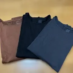 UNIQLO U HEATTECH 長袖Tシャツ 3色セット サイズL.XL