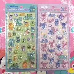 正規品 ボンボンドロップシール ディズニー スティッチ モンスターズインク