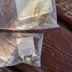 パール ゴールド ドロップイヤリング