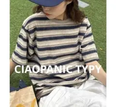 CIAOPANIC TYPY ヴィンテージライクボーダーTEE ユニセックス