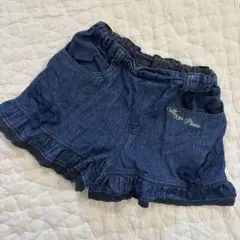 メゾピアノ　フリルデニムパンツ　120