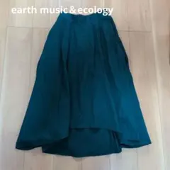 earth music＆ecology フレアスカート ダークグリーンのサムネイル