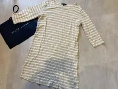 Ralph Lauren ボーダー ルームウェア ワンピース Lのサムネイル
