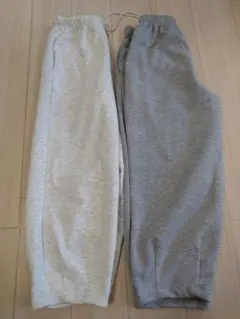 グレー・ライトグレー ジョガーパンツ ２着セット