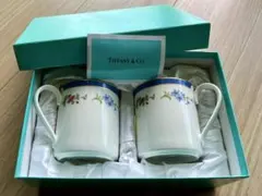 【新品•未使用】ティファニー Tiffany Floral マグカップ2個セット