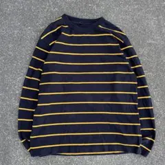 00s old uniqlo 短丈 ボーダー ロンT y2k シティーボーイ - メルカリ