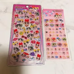 【2枚セット】パワパフ タイルシール ブロック プチドロップステッカー