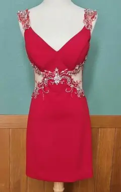 IRMA（イルマ）/ビジューミニドレス 赤