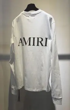 AMIRI アミリ 新品 MA ロゴ ロンT 長袖Tシャツ サイズL ホワイト