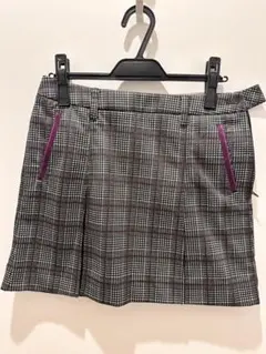 adidas チェック柄ゴルフスカート