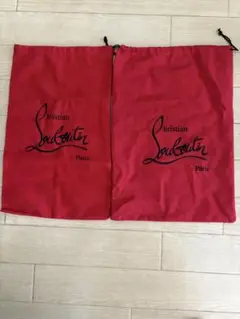 ルブタン　Christian Louboutin シューズ　靴　袋 赤　未使用
