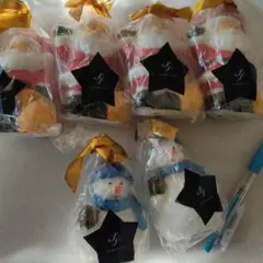 大きめサイズのキャンドルセット  サンタクロース4個 スノーマン2個