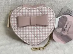 しまむら 青木美沙子 ハートポーチチャーム ライトピンク