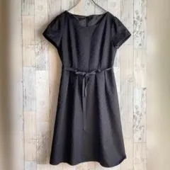 美品　タキヒョー　ワンピースドレス　フォーマル　総レース　ブラック　9号