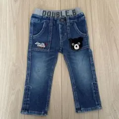 ミキハウス　デニム　ダブルビー　90