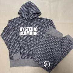 HYSTERIC GLAMOUR セットアップ　フード付きパーカーとパンツ総柄