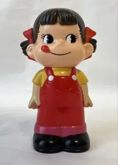 レトロペコちゃん 貯金箱 不二家 ペコちゃん ソフビ貯金箱 レトロ - メルカリ