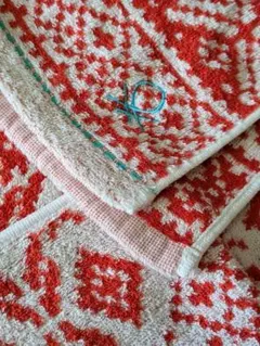 ベネトン フェイスタオル オレンジ