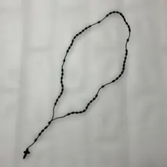 ロザリオネックレス　メンズ　ブラック