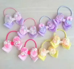 rrkch2015様 専用 オーガンジーリボンヘアゴム