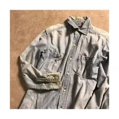 ★2586 LEVI'S redloop デニムシャツ ユーズド ブルー M