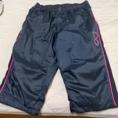 NIKE クロップドパンツ七分丈2XL紺実寸W68のサムネイル