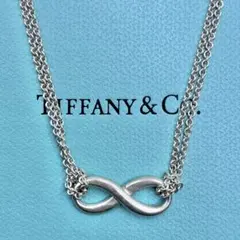 ティファニー インフィニティ ネックレス ダブルチェーン シルバー レディース