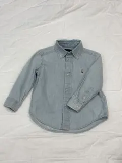 Ralph Lauren 2T 長袖デニムシャツ ライトブルー