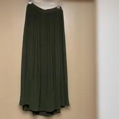 お値下げ★AZUL オリーブグリーン プリーツロングスカート