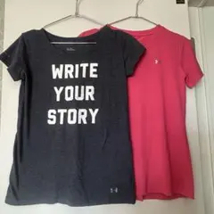 Under Armour MD Tシャツ 2枚セット グレー・ピンク