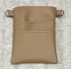 ナースポーチ・オーガナイザー（ハンドメイド） 合皮・ベージュ