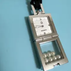 ミキモト ペンダントウォッチ 7Pパール 真珠 スクエア【電池交換済】のサムネイル