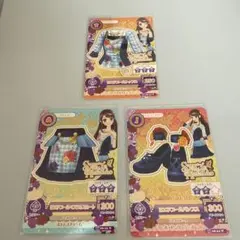 アイカツ 紫吹蘭 ピエドプールコーデ 3枚セット セクシー